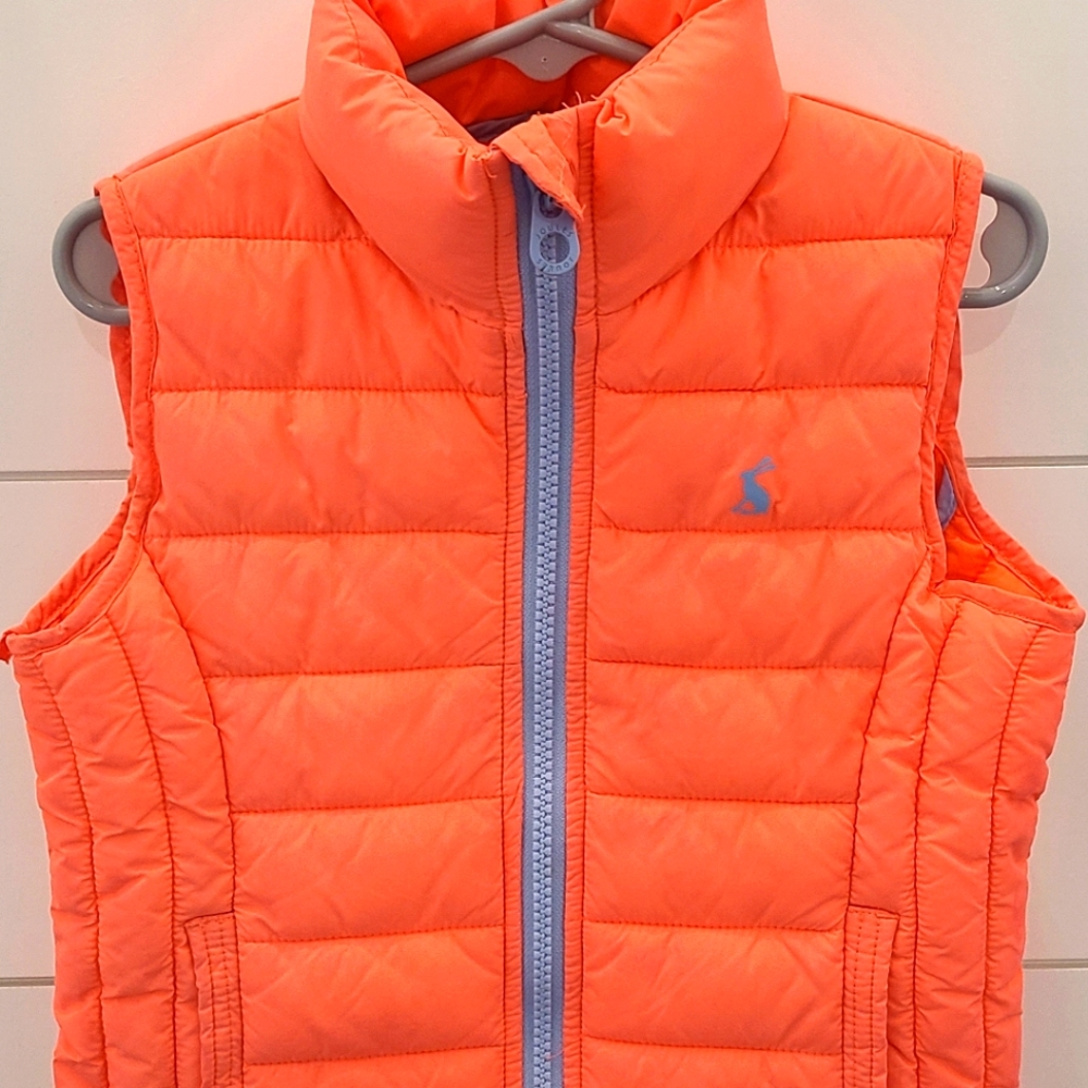 Joules kids puffy packable vest - 4T